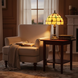 Art Deco Stikla Galda Lampa
