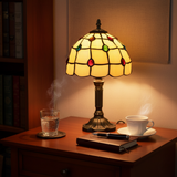 Art Deco Stikla Galda Lampa