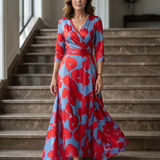 Celine | Midi kleita ar nolocītu apkakli