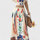 Itzel | Boho komplekts ar etniskiem rakstiem