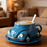 BLUEMUG | Automobiļu Motīvu Zils Krūze