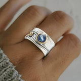 Aura | Rotas Boēmiskais Meditācijas Gredzens — Īsts Akmens Miers