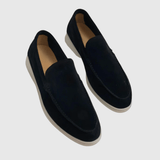 Elvy | Eleganti balti nubuka mokasīni