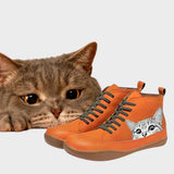 Kitty | Ādas zābaki kaķu mīļotājiem