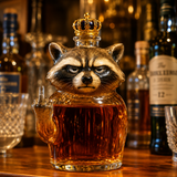 Viskija pudele — Rebel Raccoon limitētā izdevuma versija