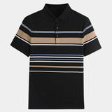 Kasper™ | Svītrains Polo Krekls ar Saulrietu