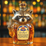 Viskija pudele — Rebel Raccoon limitētā izdevuma versija