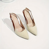 Amélie™ | Kontrastējoši slingback papēži