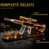 Viskija pudele | Šautenes komplekts ar glāzēm