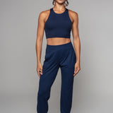Riin | Tumši zils sporta krūšturis ar garu piegriezumu