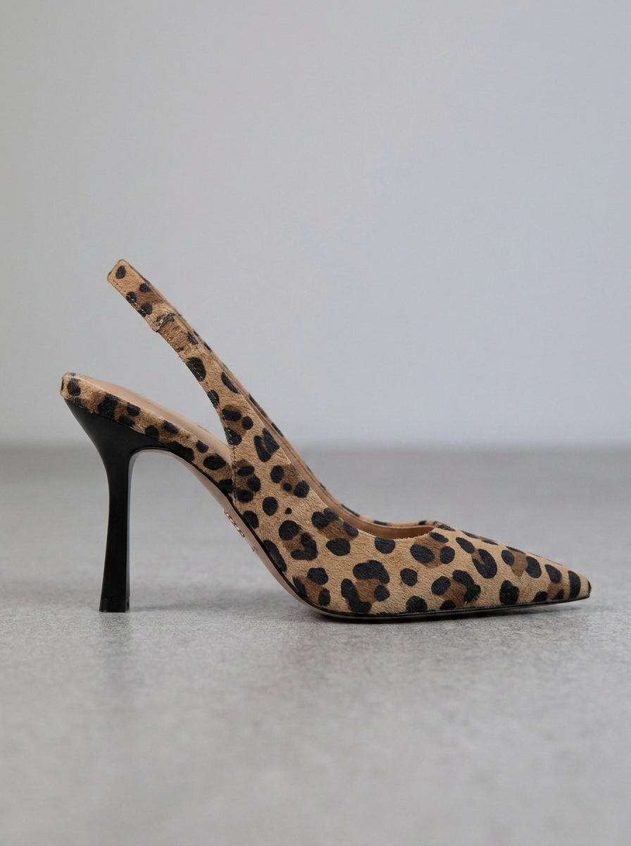 Avery™ | D’Orsay augstpapēžu apavi ar leoparda rakstu
